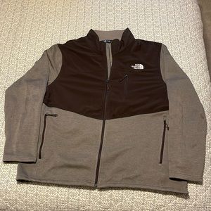 North Face Lightweight Zip Up, Mens XXL, 2 tone brown